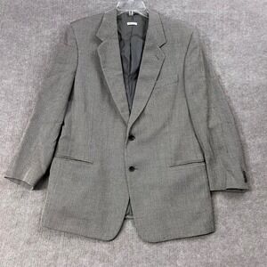 Herringbone Wool Blazer 42R Italy Menswear Classic Suit Jacket Vestimenta Career